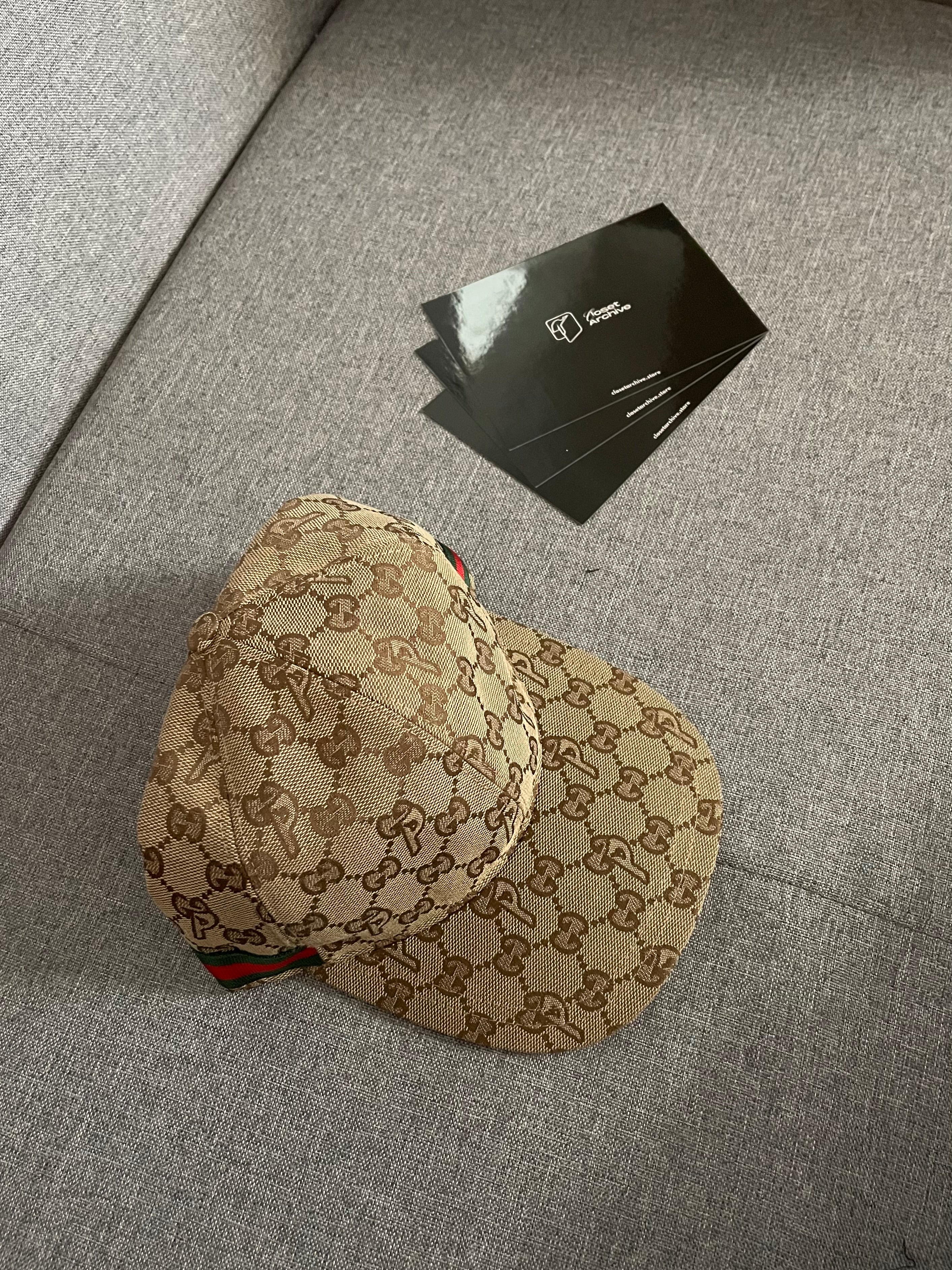 Boné Gucci x Palace GG‑P Canvas Baseball Hat Beige