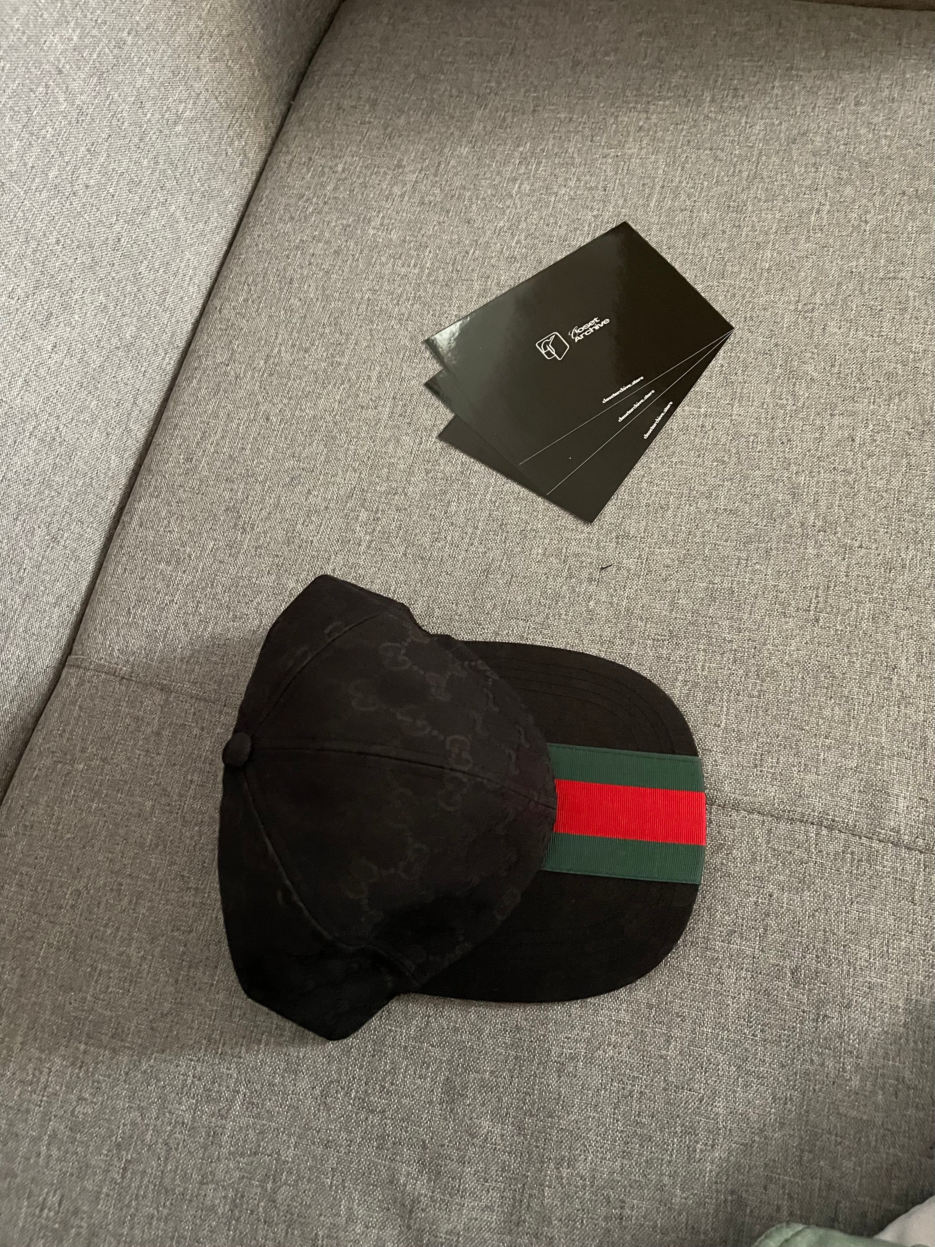 Boné Gucci GG Supreme Monogram Baseball Black