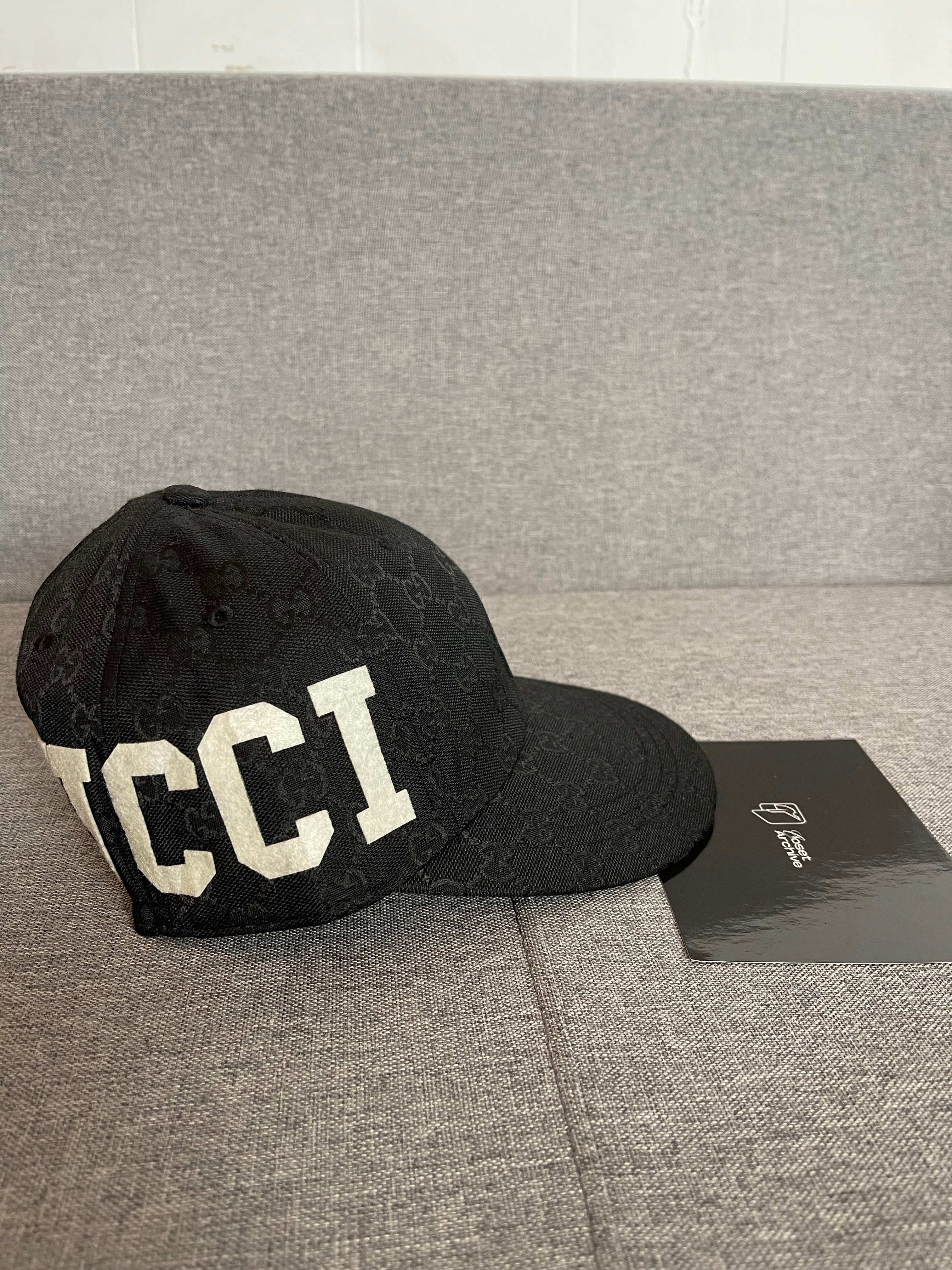 Boné Gucci GG Supreme Monogram Baseball Black