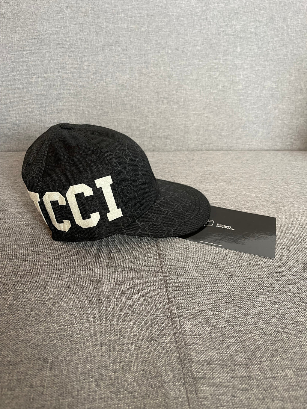 Boné Gucci GG Supreme Monogram Baseball Black