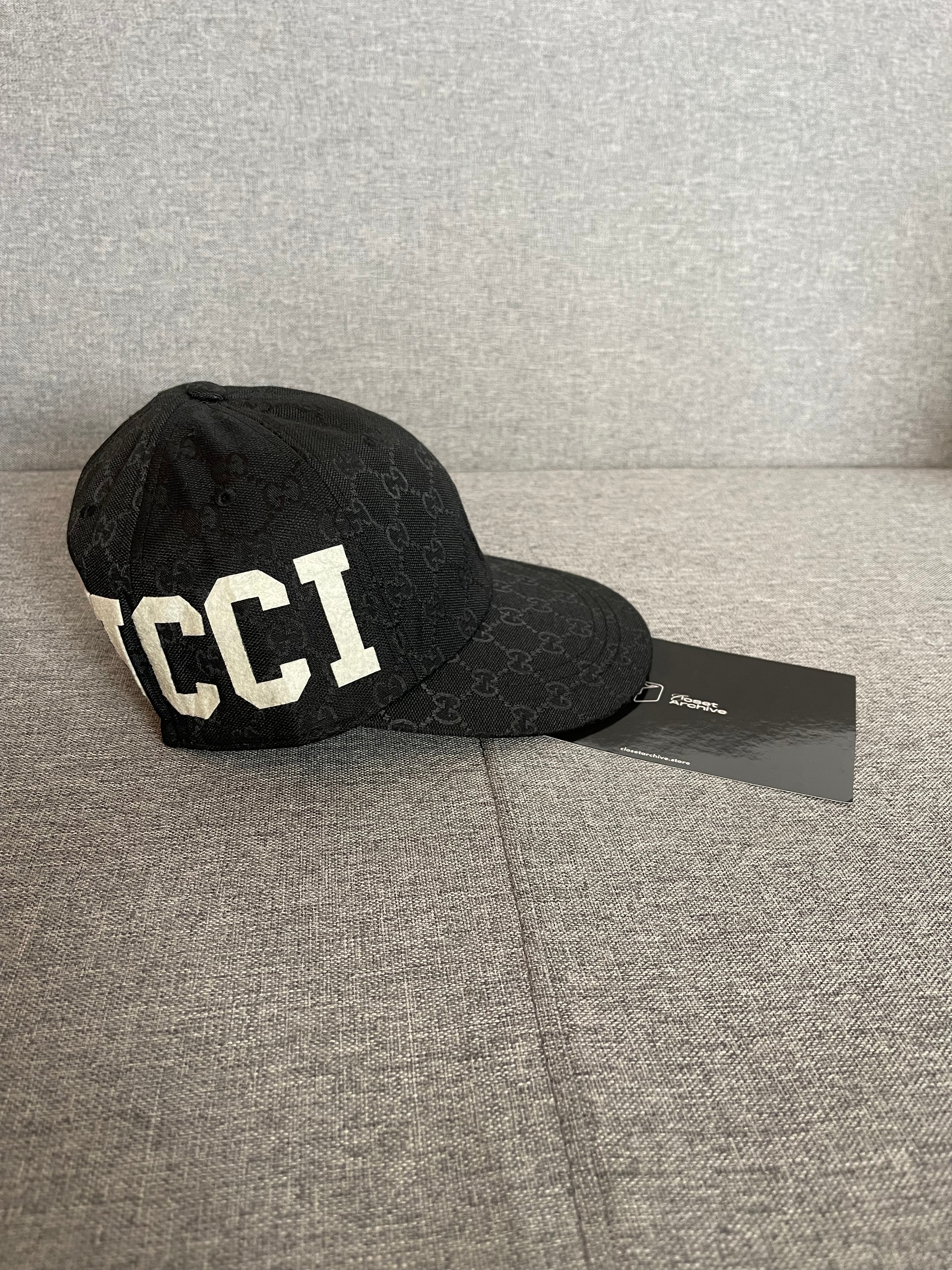 Boné Gucci GG Supreme Monogram Baseball Black