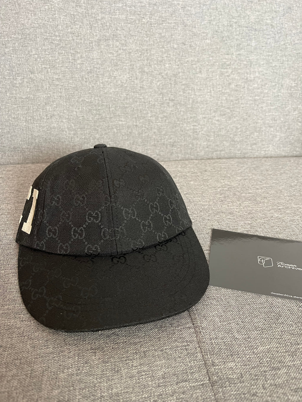 Boné Gucci GG Supreme Monogram Baseball Black