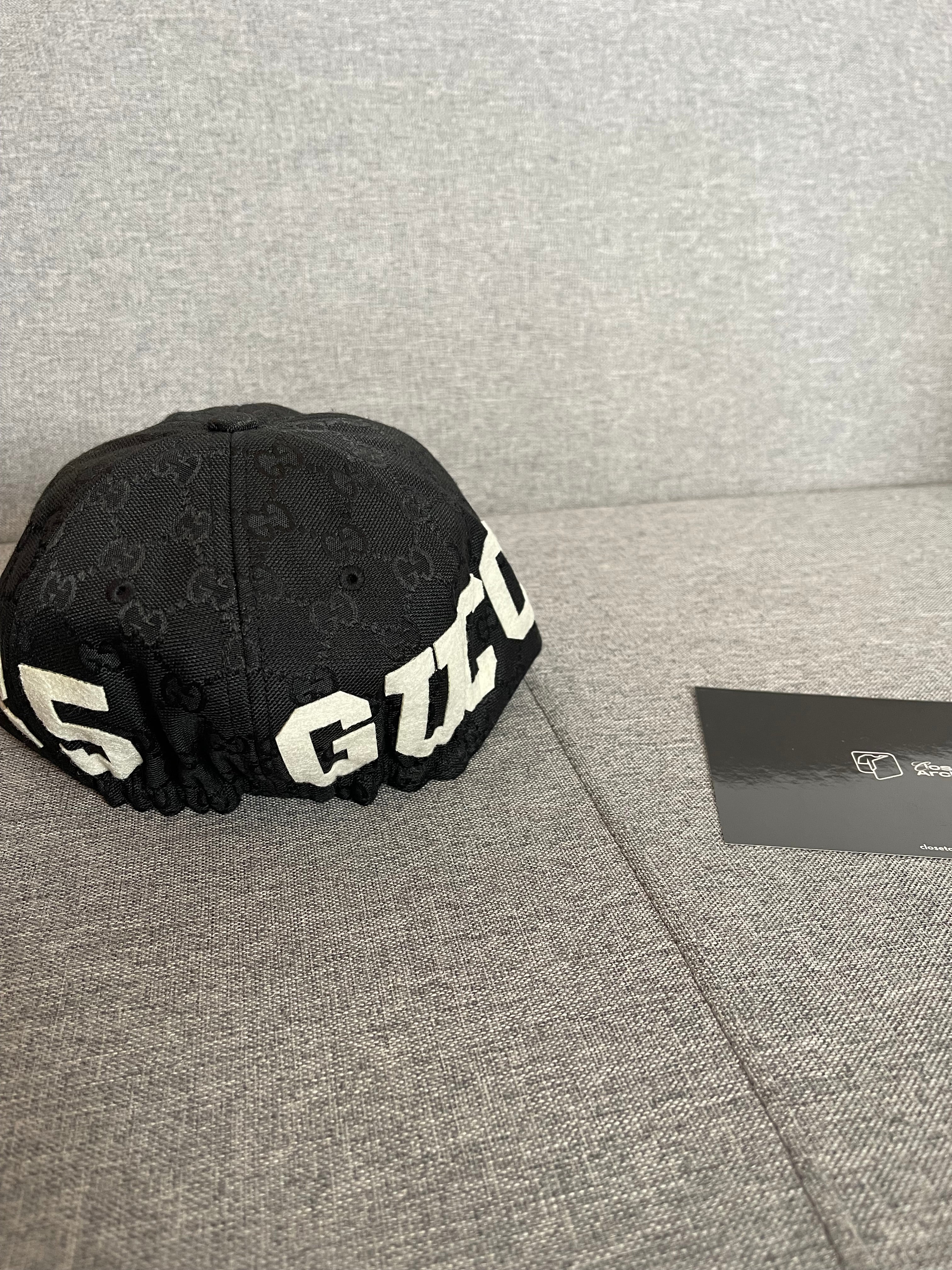 Boné Gucci GG Supreme Monogram Baseball Black
