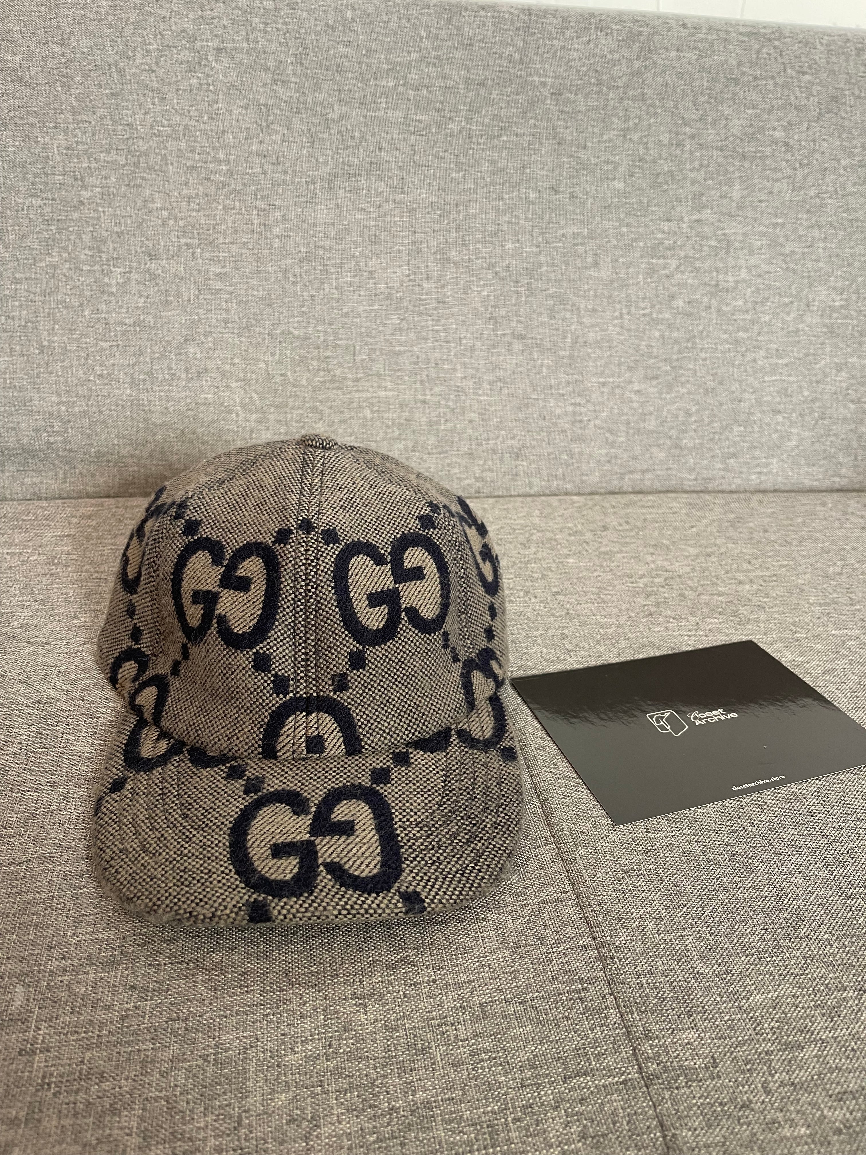 Boné Gucci Jumbo GG Baseball Cap Azul