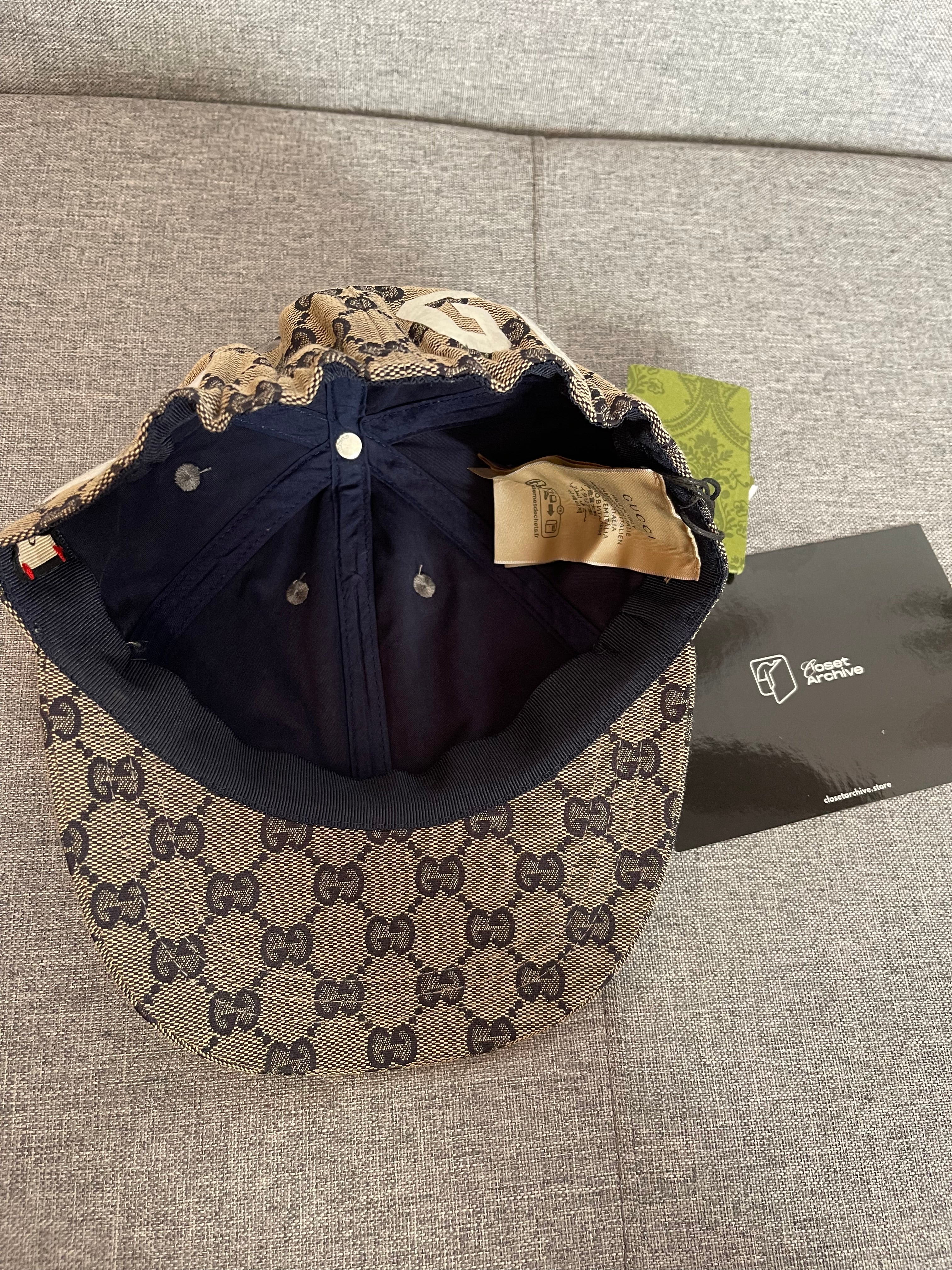 Boné Gucci GG Supreme Monogram Baseball